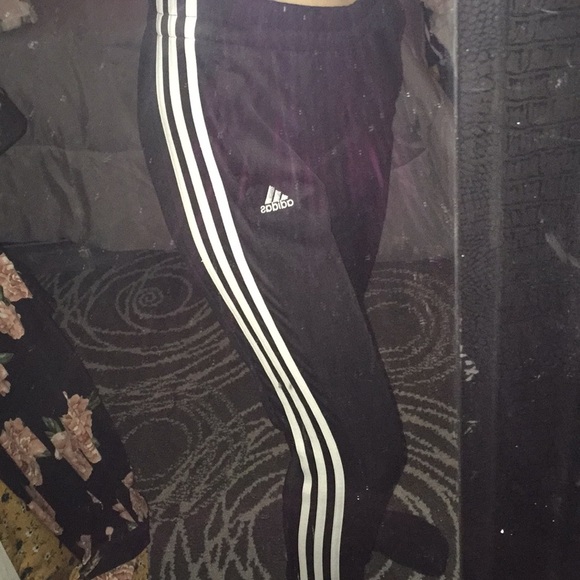 Adidas Black & White Sweatpants - Picture 5 of 5